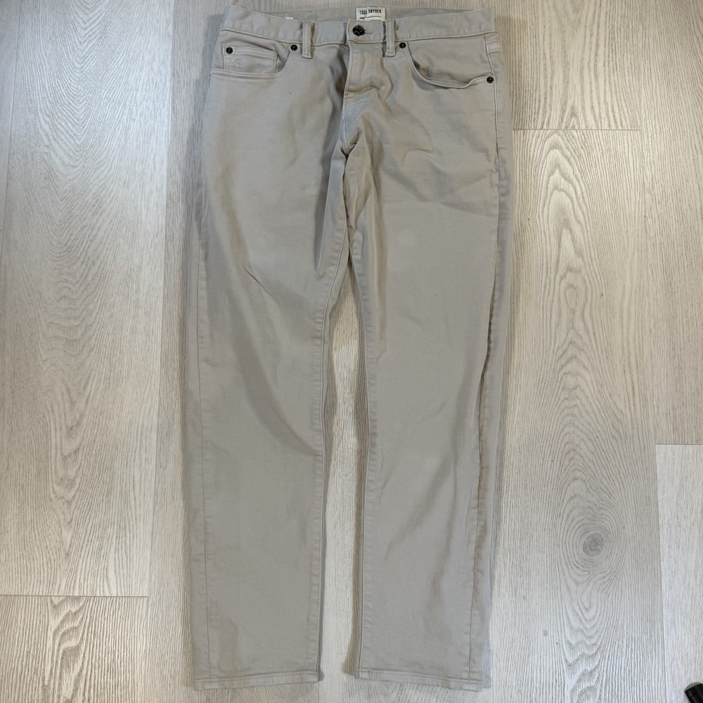 Todd Snyder Men's Slim Fit Pants Off White Size 30 x 30